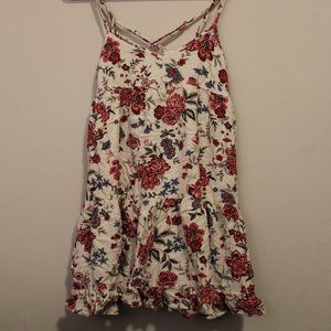 White Floral American Eagle Tank Dress